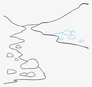 How To Draw River - Outline Image Of River, HD Png Download, Transparent PNG