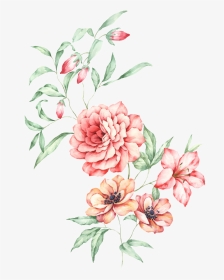 Watercolor Floral Bouquet Png - Watercolor Painting, Transparent Png, Transparent PNG
