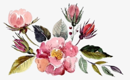 #flower #watercolor #watercolorflower #flowers #aesthetic - Aesthetic Watercolor Flowers, HD Png Download, Transparent PNG