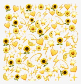 Emoji Date - Yellow Heart Emoji Background, HD Png Download, Transparent PNG