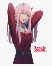 Zero Two Render , Png Download - Anime Girl Png Transparent, Png Download, Transparent PNG