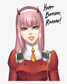 Featuring Zero Two - Happy Birthday Zero Two, HD Png Download, Transparent PNG
