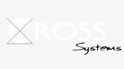 Cross Systems Logo Black And White - Calligraphy, HD Png Download, Transparent PNG