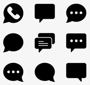 Word Bubble Png Dialogue Speech Icons Free Vector - Balloon Dialogue Icon, Transparent Png, Transparent PNG