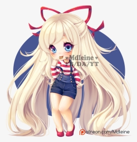 Patreon Chibi Ifabulicious By - Cute Chibi Female Long Hair Anime, HD Png Download, Transparent PNG