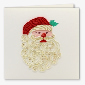 Santa Handmade Greeting Quilling Paper Craft Card - Illustration, HD Png Download, Transparent PNG