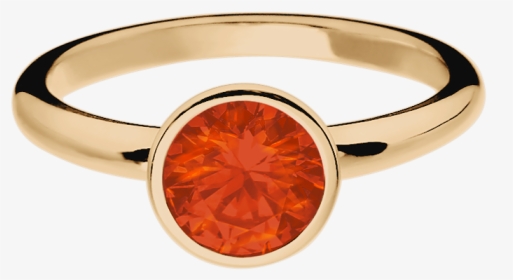 Vienna Fire Opal Orange In Rose Gold - Tansanit Ring, HD Png Download, Transparent PNG