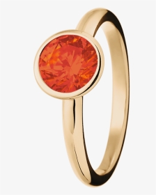 Vienna Fire Opal Orange In Rose Gold - Pre-engagement Ring, HD Png Download, Transparent PNG
