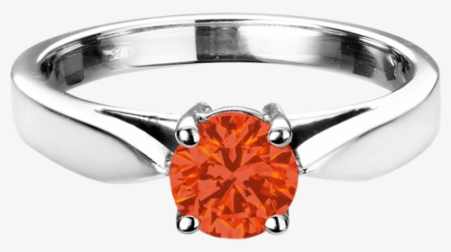 Vancouver Fire Opal Orange In White Gold - Diamantring Vancouver, HD Png Download, Transparent PNG