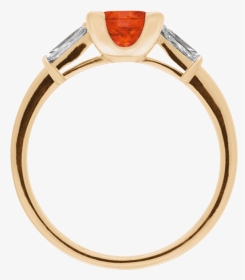 Paris Fire Opal Orange In Rose Gold - Engagement Ring, HD Png Download, Transparent PNG