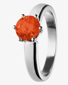 Malmö Fire Opal Orange In White Gold - Tansanit Ring In Weissgold Malmö, HD Png Download, Transparent PNG
