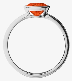Vienna Fire Opal Orange In White Gold - Engagement Ring, HD Png Download, Transparent PNG
