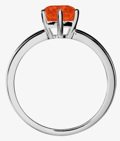 Malmö Fire Opal Orange In White Gold - Engagement Ring, HD Png Download, Transparent PNG