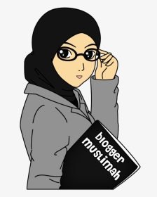 95 Gambar Kartun Muslimah Tangguh Hd Terbaik - Muslim Cartoon, HD Png Download, Transparent PNG