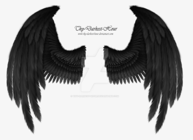 Raven Wings Png - Transparent Black Angel Wings, Png Download, Transparent PNG