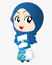 Nurse Vector Muslimah - Hijab Cartoon, HD Png Download, Transparent PNG