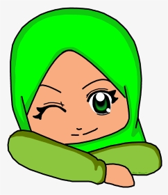 Kartun Kepala Anak Muslim, HD Png Download, Transparent PNG