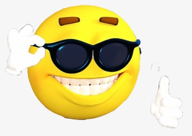 #cool #sunglasses #emoji #coolguy - Cool Guy Sunglasses Emoji, HD Png Download, Transparent PNG