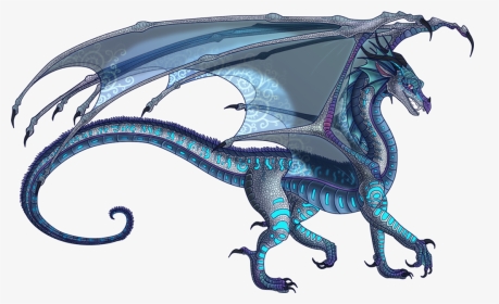 Blue Drawing Fire - Sick Dragon Wings Of Fire, HD Png Download, Transparent PNG