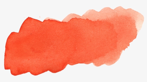 Red Watercolor Streak , Transparent Cartoons - Paint Brush Stroke Orange Png, Png Download, Transparent PNG