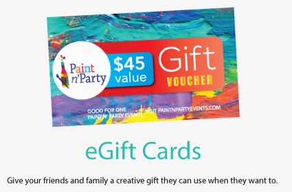 Paint Party Gift Card, HD Png Download, Transparent PNG