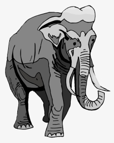 Elephant Clipart Wild Animal - Indian Elephant, HD Png Download, Transparent PNG