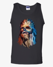 Star Wars Chewbacca Art Graphic Tank Top Black S   - T-shirt, HD Png Download, Transparent PNG