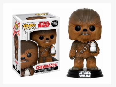 Funko Pop 195 Star Wars Chewbacca With Porg - Funko Pop Chewbacca, HD Png Download, Transparent PNG
