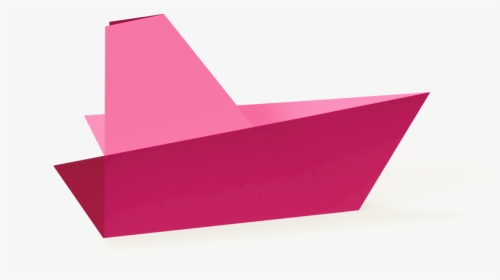 Pink Origami Boat - Construction Paper, HD Png Download, Transparent PNG