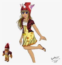 Katienchip From Commission By - Drawing Of Roblox Character, HD Png Download, Transparent PNG