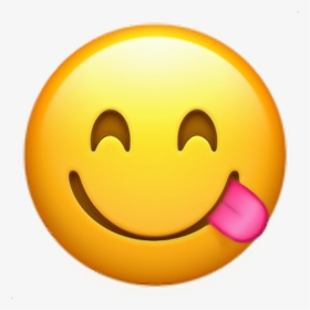 #yummy #emoji #sticker - Smile Emoji Png, Transparent Png, Transparent PNG