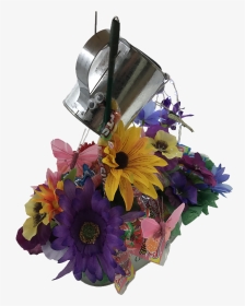 Watering Can Bouquet Top View - Bouquet, HD Png Download, Transparent PNG