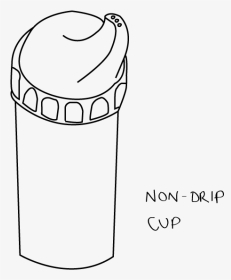 Non-drip Cup - Line Art, HD Png Download, Transparent PNG