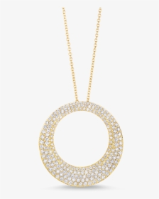 Roberto Coin Large Circle Pendant With Diamonds - Locket, HD Png Download, Transparent PNG
