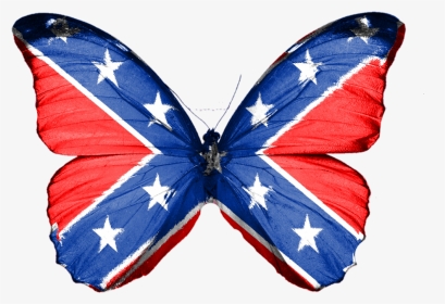 #butterfly #confederate #south #rebel #insect - Confederate Butterfly, HD Png Download, Transparent PNG