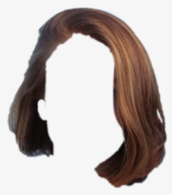 #hair #brunnette #cabelo #penteado - Transparent Brown Wig, HD Png Download, Transparent PNG