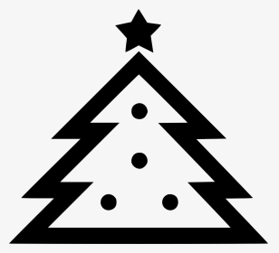 Christmas Tree - Silhouette Christmas Tree Svg, HD Png Download, Transparent PNG