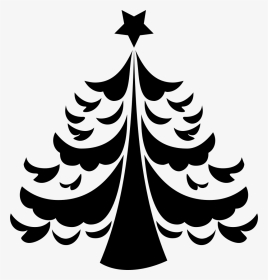 Christmas Tree - Fun Christmas Tree Silhouette Clip Art, HD Png Download, Transparent PNG