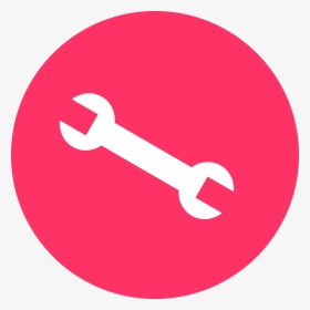 Configure Software Icon - Spanner In A Circle, HD Png Download, Transparent PNG