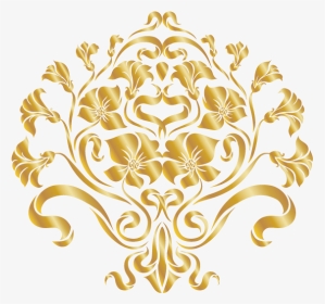 Arabesque Vector Ornament - Ornament Pattern Gold Floral Design Clipart, HD Png Download, Transparent PNG