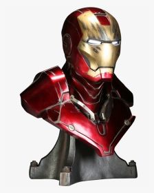 Bust Iron Man Battle Damaged, HD Png Download, Transparent PNG