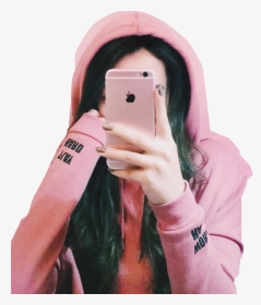 Girl Selfie - Girl Selfie Pink Aesthetic, HD Png Download, Transparent PNG