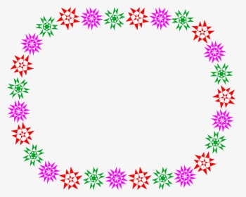 Colored Snowflake Border Clipart Jpg Freeuse Library - Blank With Colored Border, HD Png Download, Transparent PNG