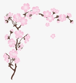 Sticker Sakura Cerisier - Sticker Fleur De Cerisier, HD Png Download, Transparent PNG