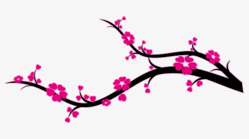 Branche Cerisier Du Japon , Png Download - Branche Cerisier Png, Transparent Png, Transparent PNG