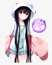 Clickclick~ ♔ Quote - Hoodie Anime Kawaii Girl, HD Png Download, Transparent PNG