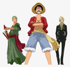 No Caption Provided - Monster Trio Luffy Zoro Sanji, HD Png Download, Transparent PNG