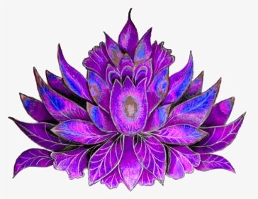 #tumblr #vaporwave #aesthetic - Purple Lotus And Ohm Tattoos, HD Png Download, Transparent PNG