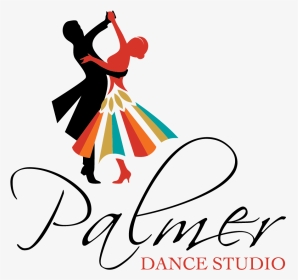Palmerdancestudio Logo Final Transparent - Ballroom Dance Illustration, HD Png Download, Transparent PNG