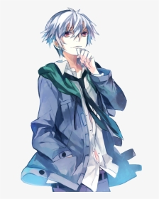 Image - Anime Boy With White Hair And Red Eyes Cute, HD Png Download, Transparent PNG